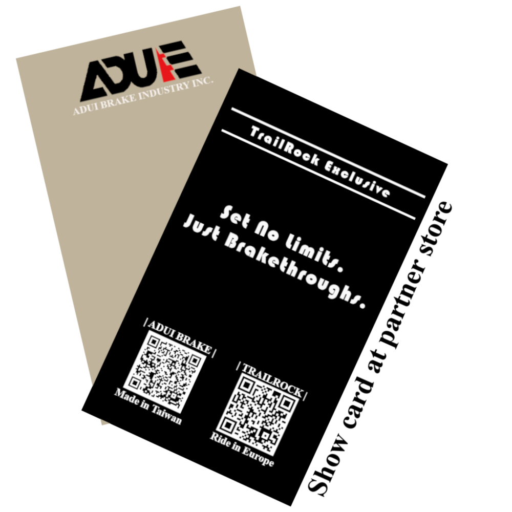 ADUI BRAKE x TrailRock Exclusive insert card