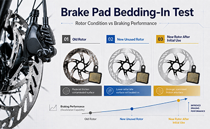 Brake Pad Bedding-In Test Rotor Condition vs Braking Performance