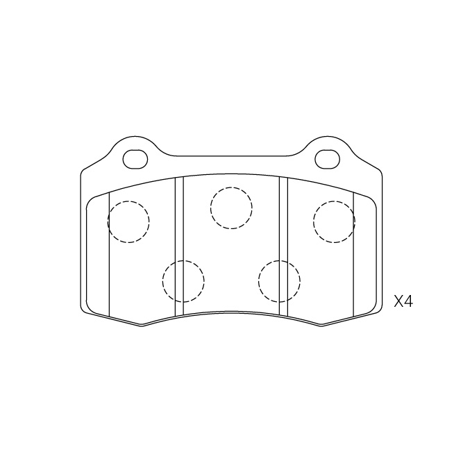 Aston Martin brake pad E-918