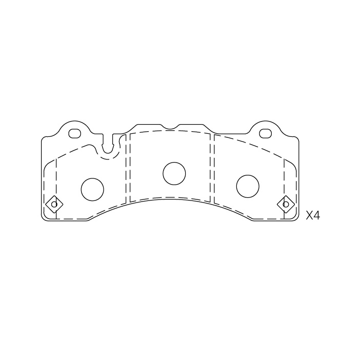 Brembo Calipers brake pad E-947