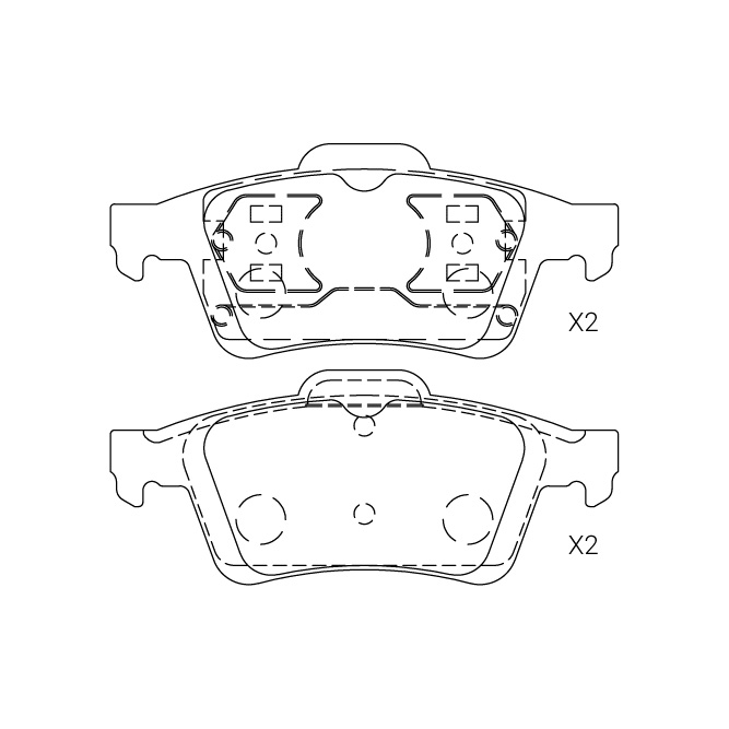 Mazda brake pad E-226