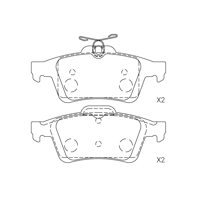 Volvo brake pad E-227