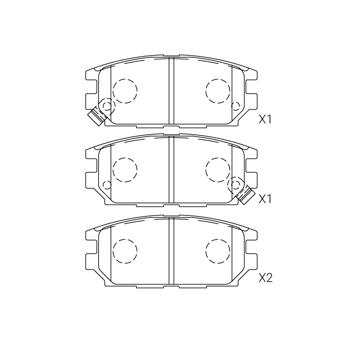 Mitsubishi brake pad E-316