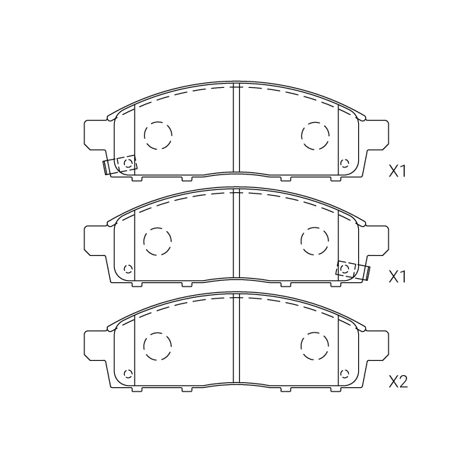 Mitsubishi brake pad E-319
