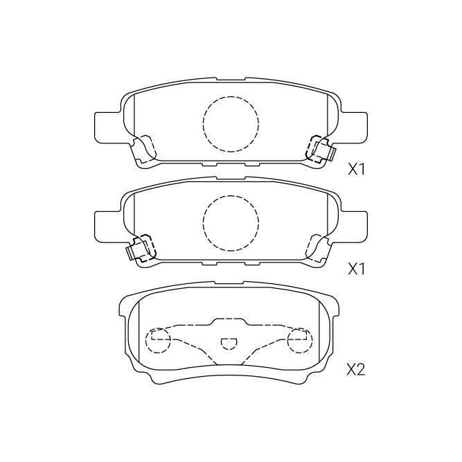 Mitsubishi brake pad E-322