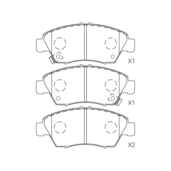 Honda brake pad E-407