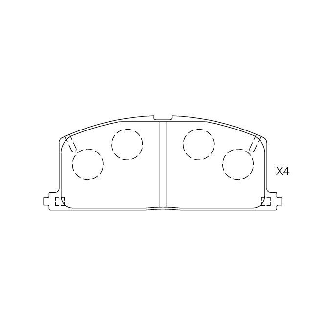 Toyota brake pad E-502