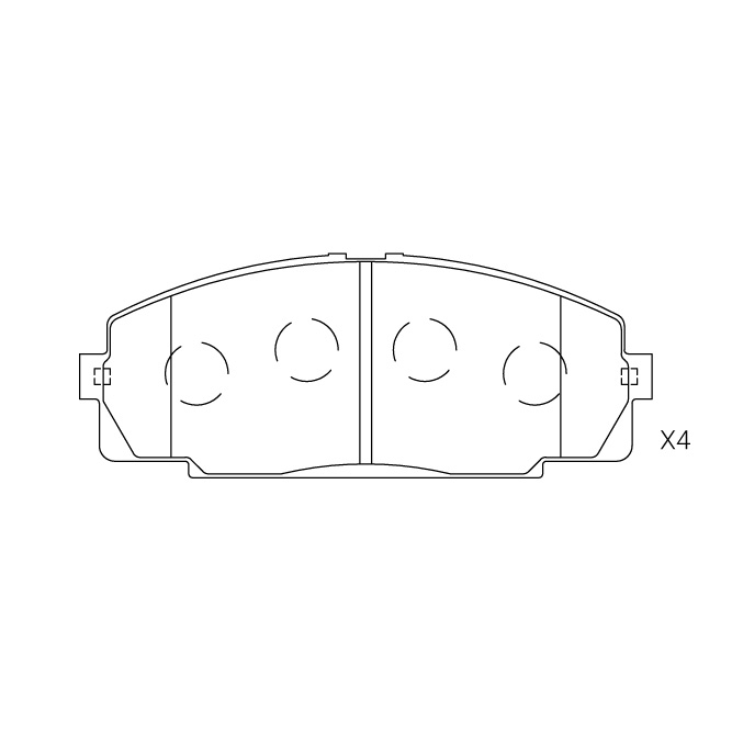 Toyota brake pad E-506