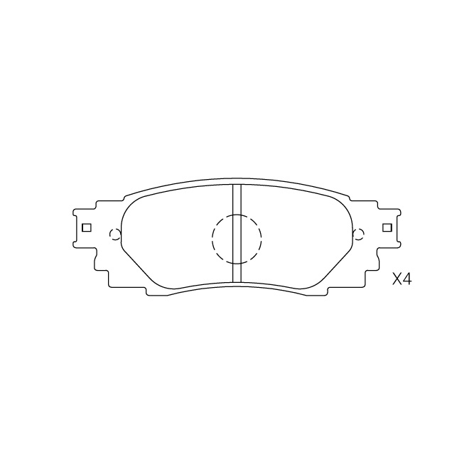 Lexus brake pad E-555