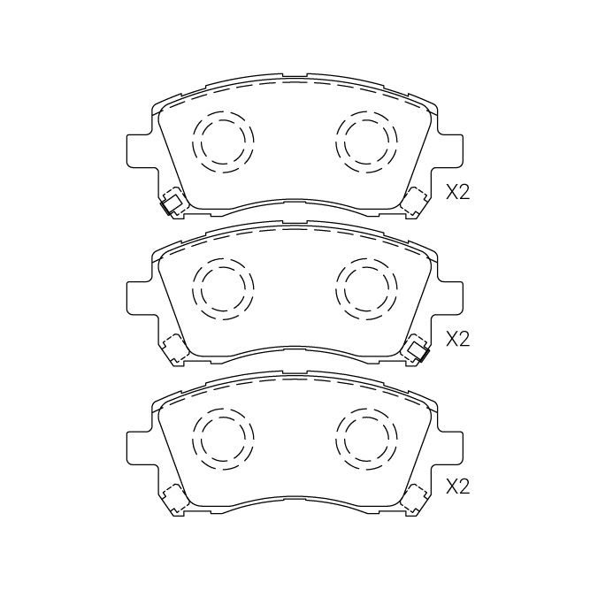 Subaru brake pad E-622