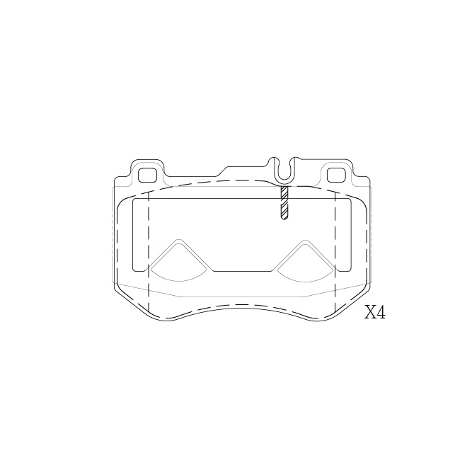 Mercedes-Benz brake pad E-737
