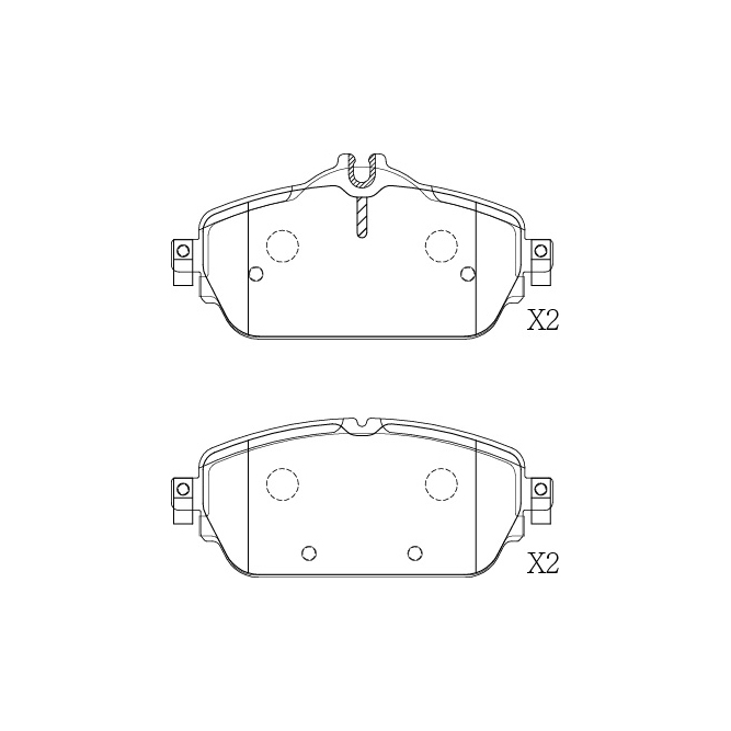 Mercedes-Benz brake pad E-738