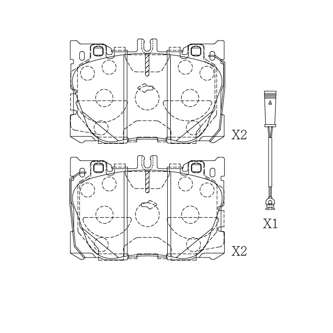 Mercedes-Benz brake pad E-754