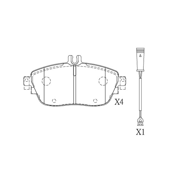 Mercedes-Benz brake pad E-755