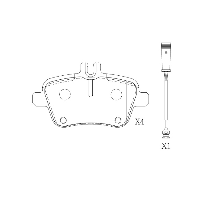Mercedes-Benz brake pad E-756